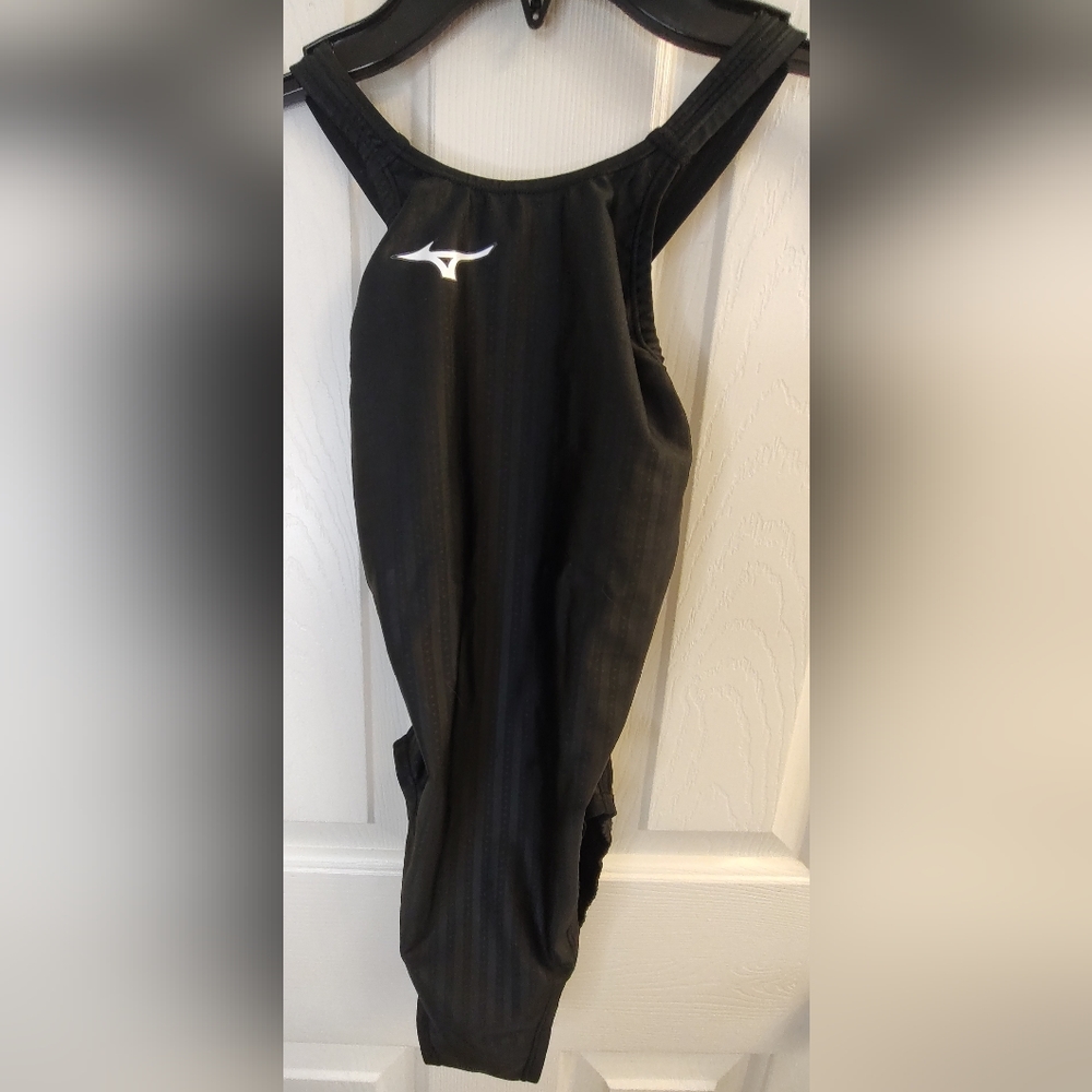 Mizuno Japan Stream Ace Widestrap Competition Race swimsuit Fina Approved Sz 30